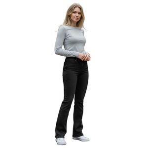 NYDJ Barbara Bootcut Jeans Black Lift Tuck Womens 14